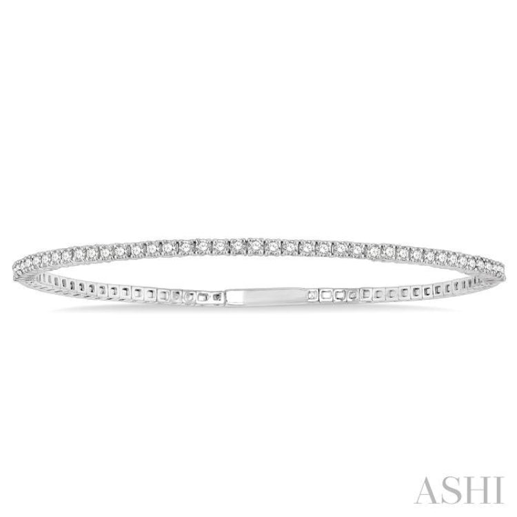 Stackable Diamond Flexible Bangle