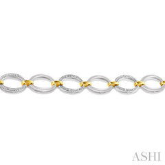 1/20 Ctw Round Cut Diamond Bracelet in Sterling Silver
