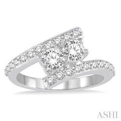 2 Stone Diamond Ring