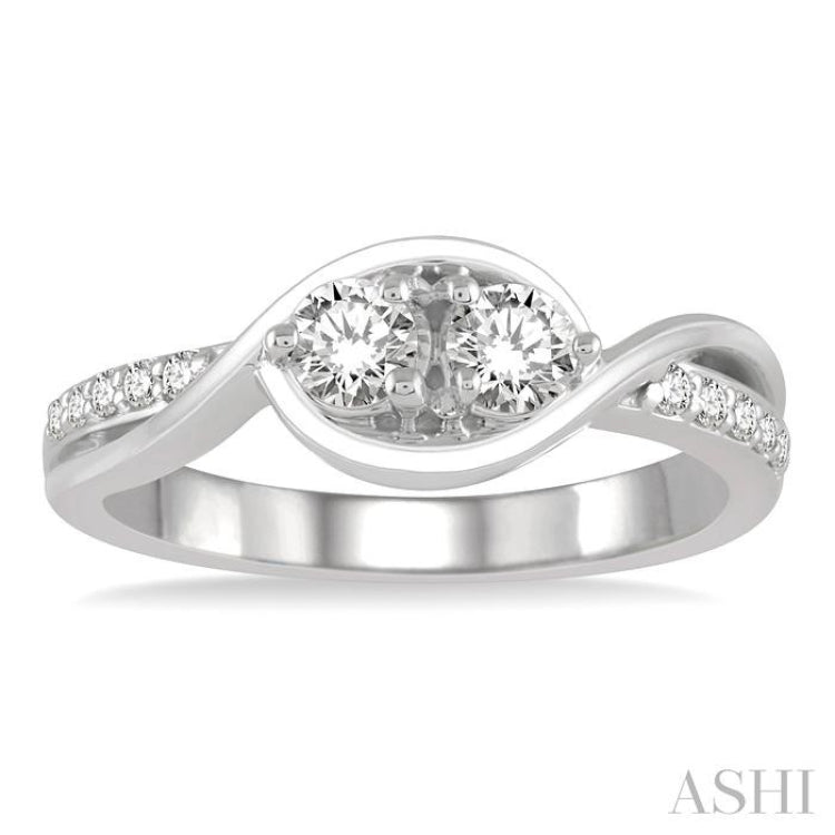 2 Stone Diamond Ring