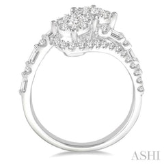 2 Stone Lovebright Diamond Fashion Ring