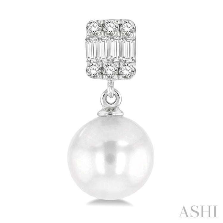 Pearl & Diamond Earrings