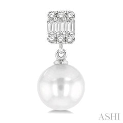Pearl & Diamond Earrings