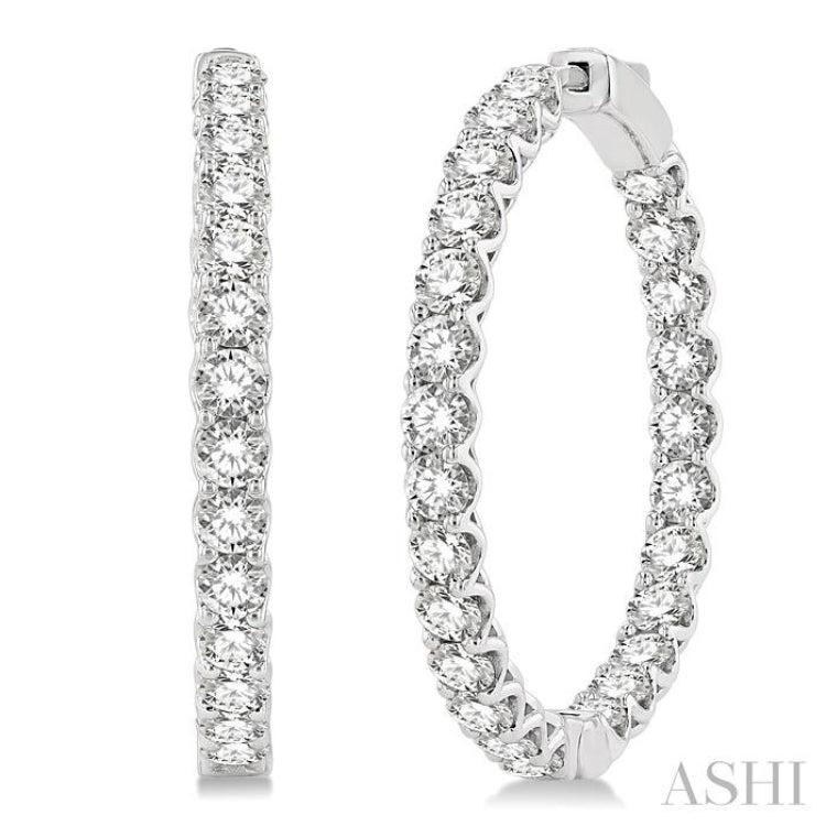 Inside-Out Diamond Hoop Earrings