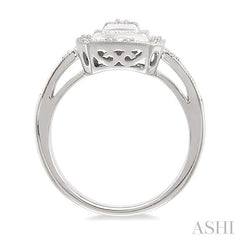1/20 Ctw Round Cut Diamond Ring in Sterling Silver
