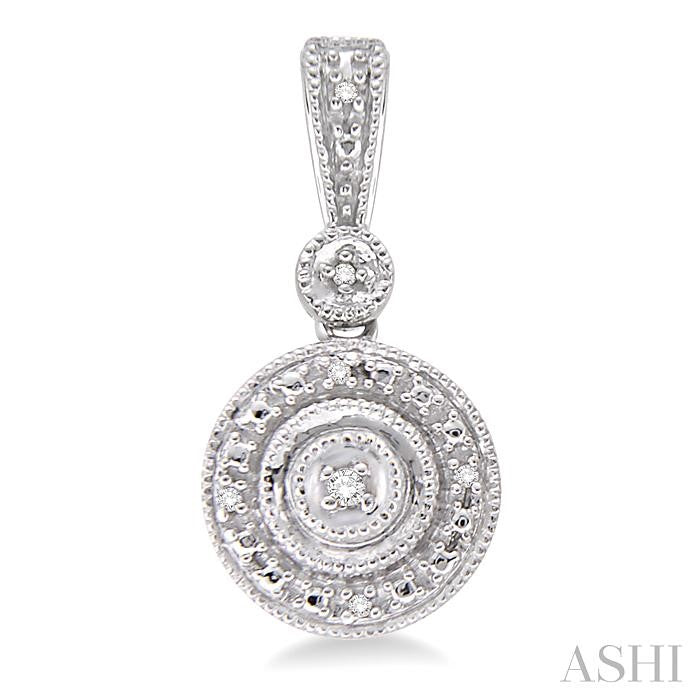 1/20 Ctw Round Cut Diamond Earrings in Sterling Silver