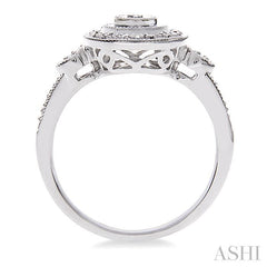 1/20 Ctw Round Cut Diamond Ring in Sterling Silver