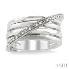 1/20 Ctw Round Cut Diamond Fashion Ring in Sterling Silver