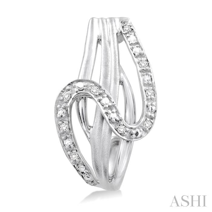 1/20 Ctw Round Cut Diamond Fashion Earrings in Sterling Silver