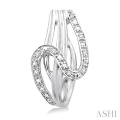 1/20 Ctw Round Cut Diamond Fashion Earrings in Sterling Silver