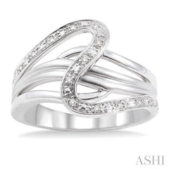 1/20 Ctw Round Cut Diamond Fashion Ring in Sterling Silver