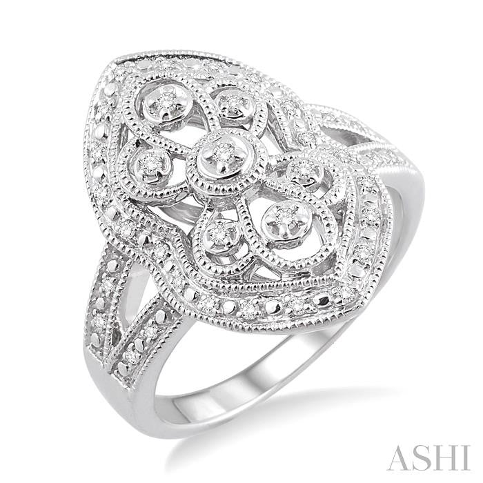 1/6 Ctw Round Cut Diamond Fashion Ring in Sterling Silver