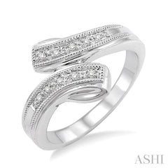 1/20 Ctw Round Cut Diamond Ring in Sterling Silver