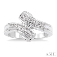 1/20 Ctw Round Cut Diamond Ring in Sterling Silver