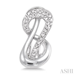 1/20 Ctw Round Cut Diamond Earrings in Sterling Silver