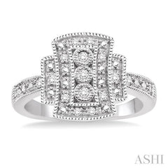 1/6 Ctw Round Cut Diamond Fashion Ring in Sterling Silver