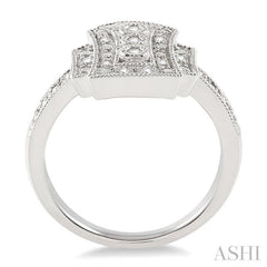 1/6 Ctw Round Cut Diamond Fashion Ring in Sterling Silver