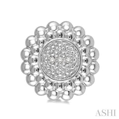 1/50 Ctw Round Cut Diamond Earrings in Sterling Silver
