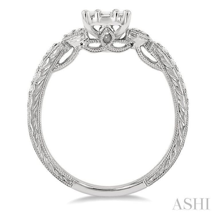 Fusion Diamond Engagement Ring