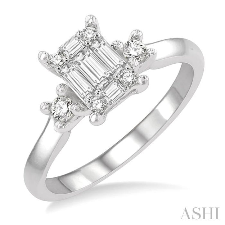 Fusion Diamond Engagement Ring