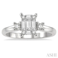 Fusion Diamond Engagement Ring