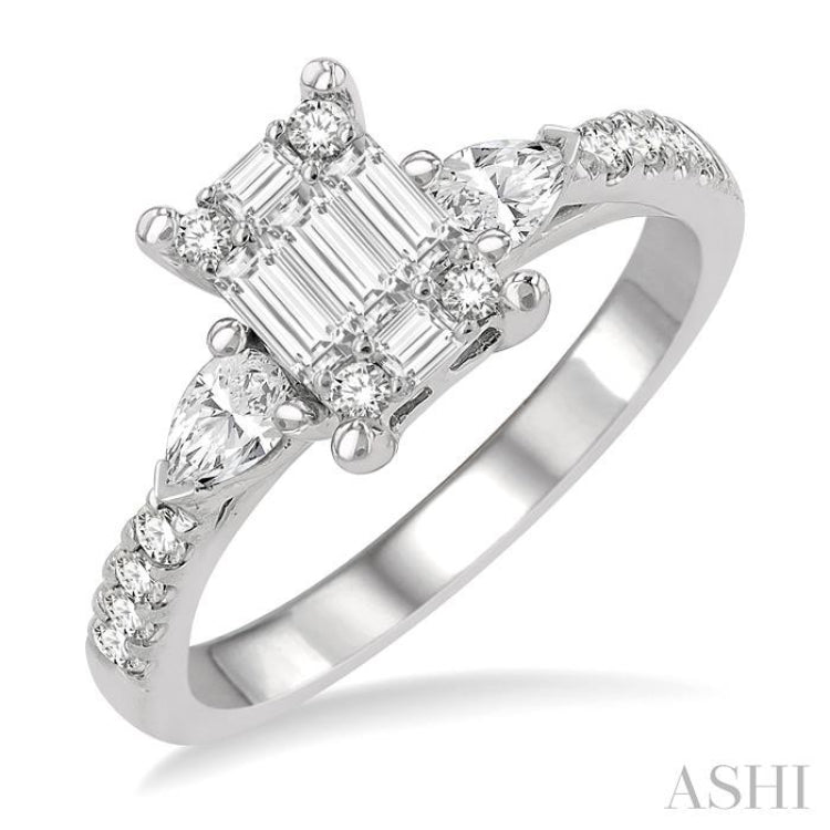 Fusion Diamond Engagement Ring