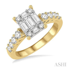 Fusion Diamond Engagement Ring