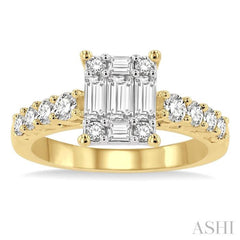 Fusion Diamond Engagement Ring