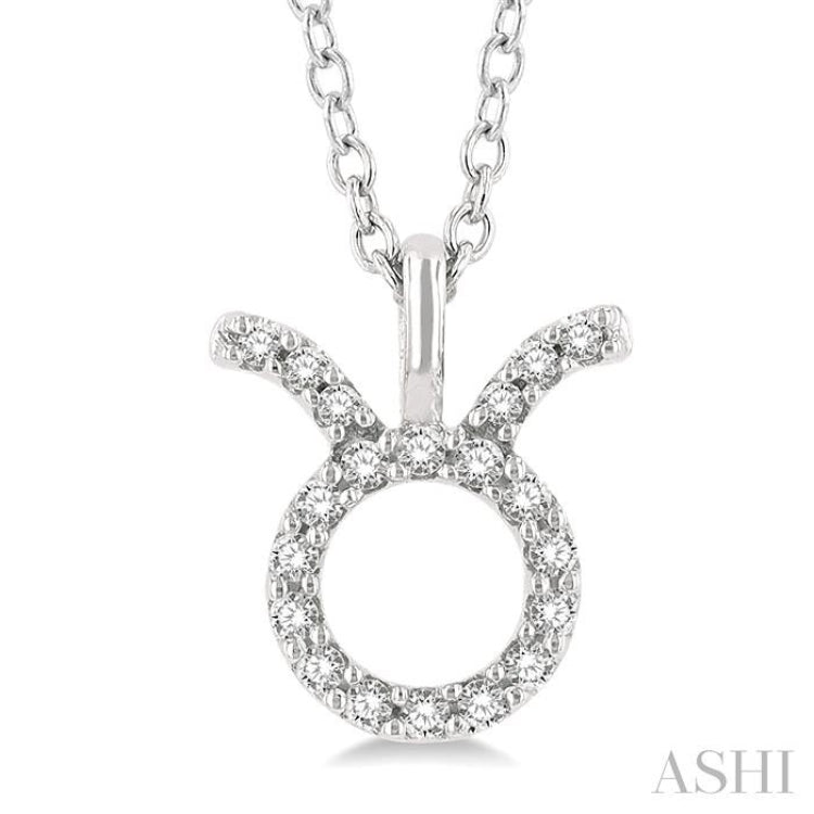 Taurus Zodiac Diamond Pendant