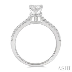 Pear Shape Semi-Mount Diamond Engagement Ring