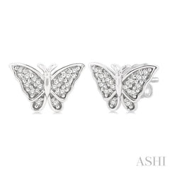 Butterfly Petite Diamond Fashion Earrings