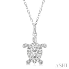 Turtle Petite Diamond Fashion Pendant