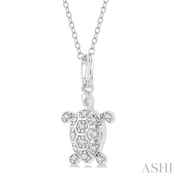 Turtle Petite Diamond Fashion Pendant