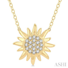 Sun Petite Diamond Fashion Pendant