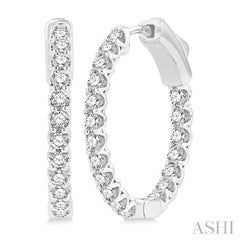 Inside-Out Diamond Hoop Earrings