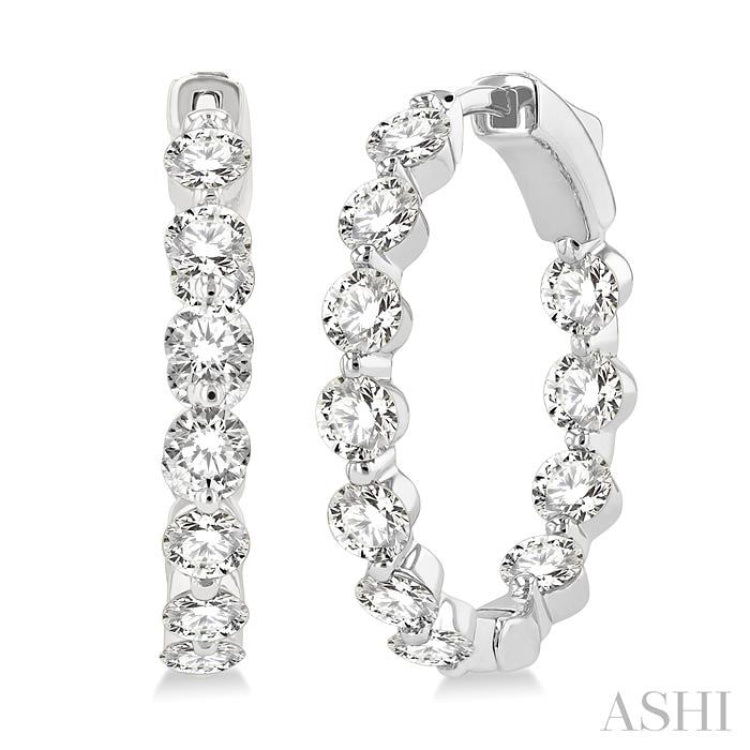 Inside-Out Diamond Hoop Earrings