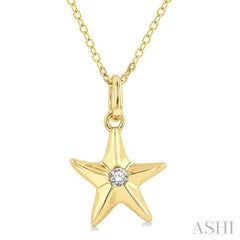 Starfish Petite Diamond Fashion Pendant