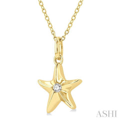 Starfish Petite Diamond Fashion Pendant