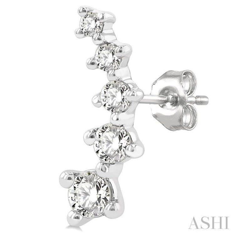 Petite Diamond Fashion Ear Climbers