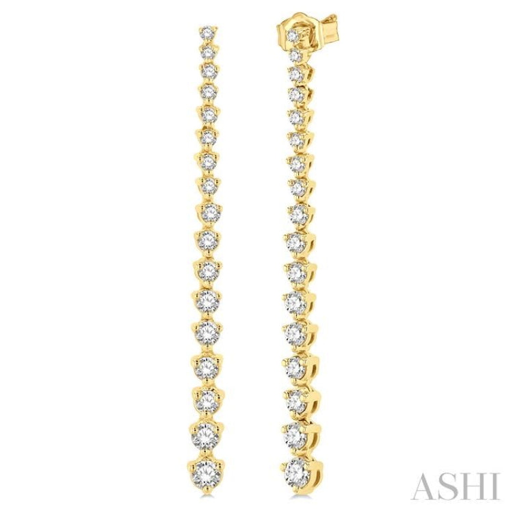 Riviera Diamond Long Earrings