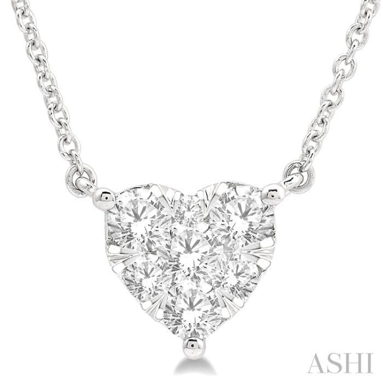 Heart Shape Lovebright Essential Diamond Necklace