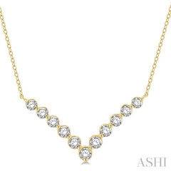 Chevron Diamond Necklace