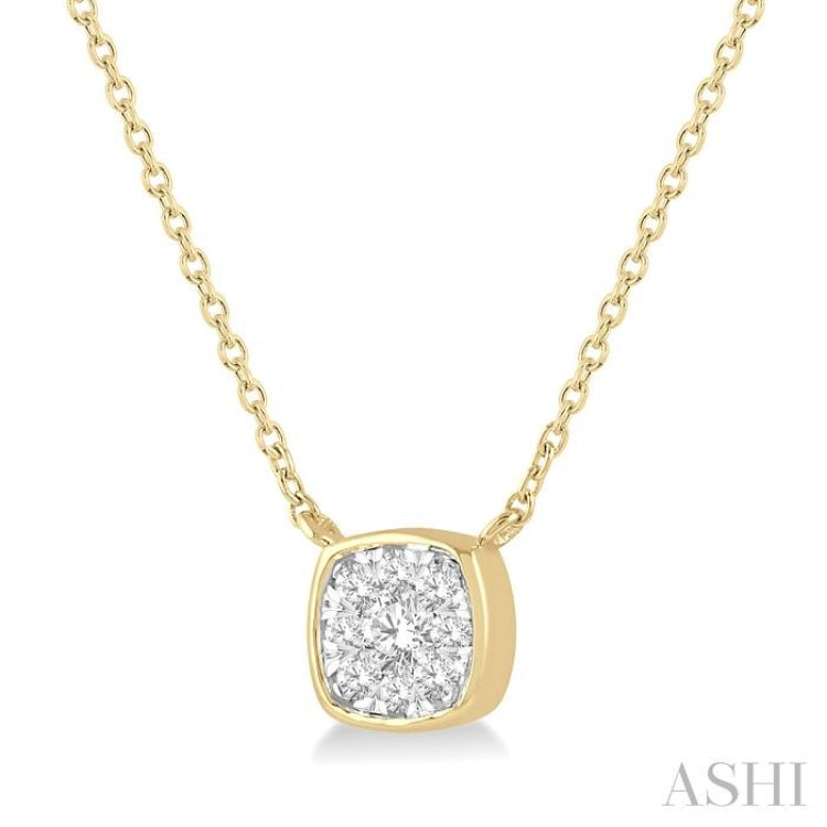 Cushion Shape Lovebright Essential Diamond Necklace