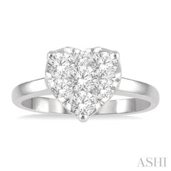 Heart Shape Lovebright Essential Diamond Engagement Ring