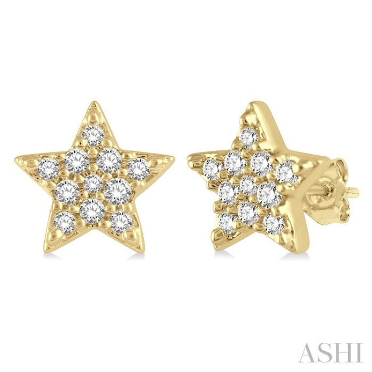 Star Petite Diamond Fashion Earrings