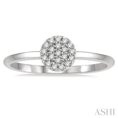 Stackable Disc Petite Diamond Fashion Ring