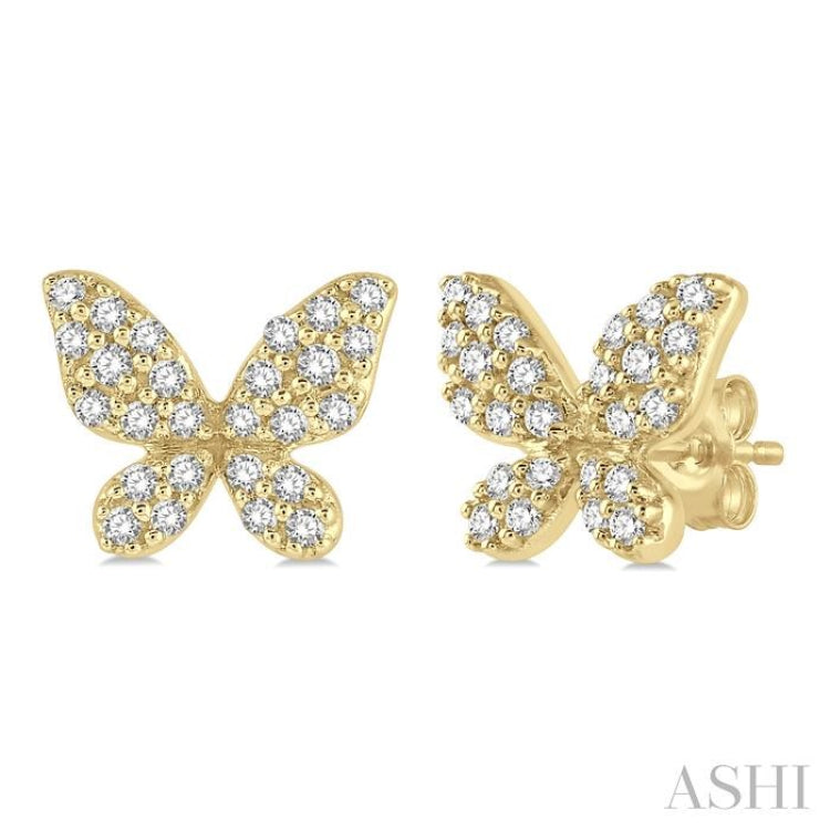 Butterfly Petite Diamond Fashion Earrings