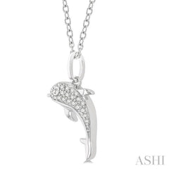 Dolphin Petite Diamond Fashion Pendant