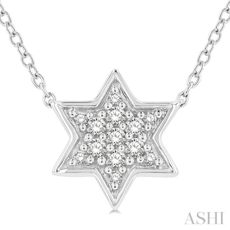 Star Of David Petite Diamond Fashion Pendant