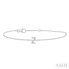 'Z' Initial Diamond Chain Bracelet